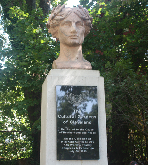 American Legion Peace Garden statue