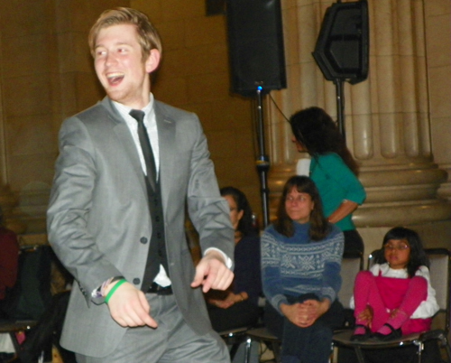 Dance jam at WIN-NEO party at Cleveland City Hall