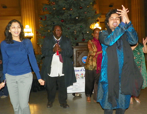 Dance jam at WIN-NEO party at Cleveland City Hall