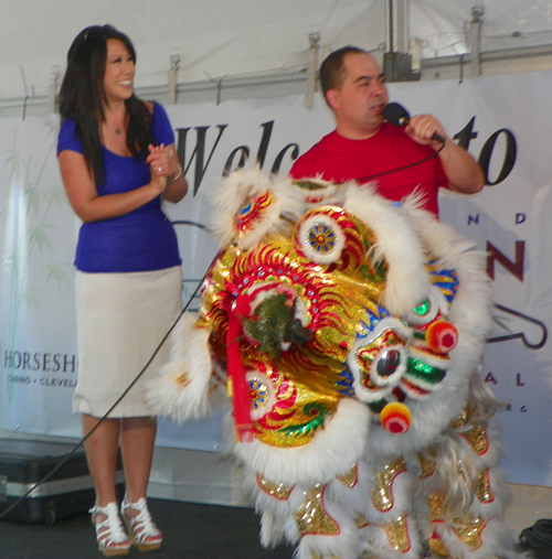 Lynna Lai and Kwan Family Lion Dance Team at Cleveland Asian Festival