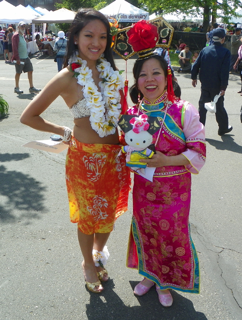 Girls in costume