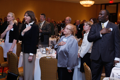 National anthem at Cleveland International Hall of Fame