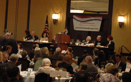 Margaret Wong giving keynote address