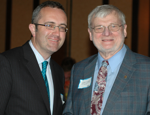 Consul General of Ireland Aidan Cronin and Gerry Quinn