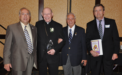 Cathedral Latin alumni   Joe Spagnuolo, Bishop A. Edward Pevec, Dominic A. LoGalbo,  Frank Hlad 