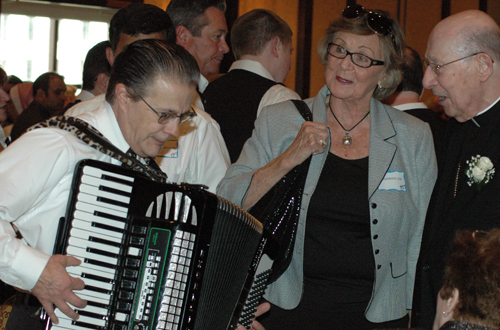 Fred Ziwich at Cleveland International Hall of Fame playing for Bishop Pevec