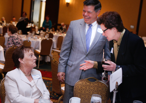 Mary Coyne with Frank and Laurel Tombazzi