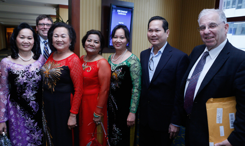 Gia Hoa Ryan and sisters with Joe Cimperman and Joe Meissner