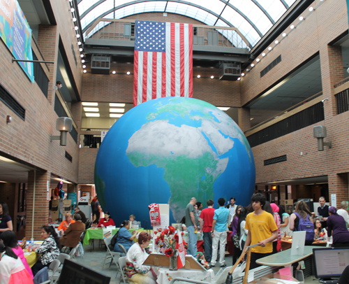 Earth Balloon at Culture Shock 2013 at Tri-C West