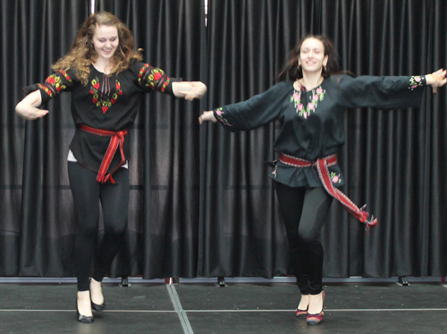 Ukrainian girls dancing