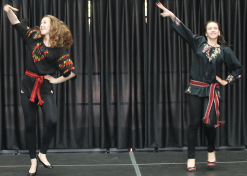 Ukrainian girls dancing