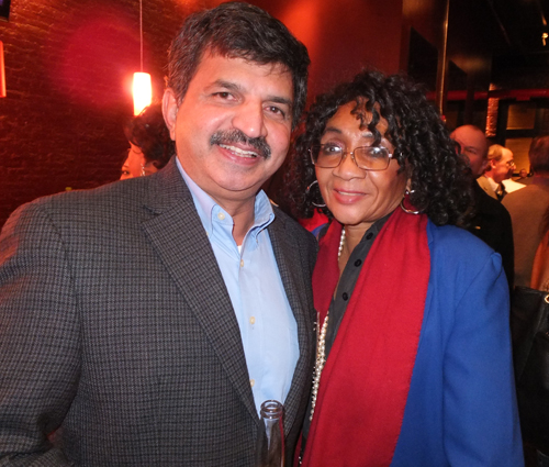 Michael Sreshta and Councilwoman Mamie Mitchell