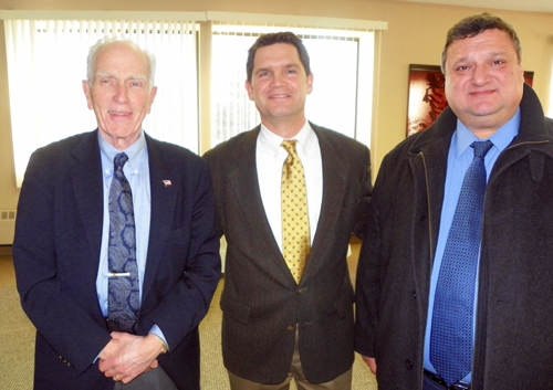 Mayor Bruce Akers, Rob Frost and Pierre Bejjani