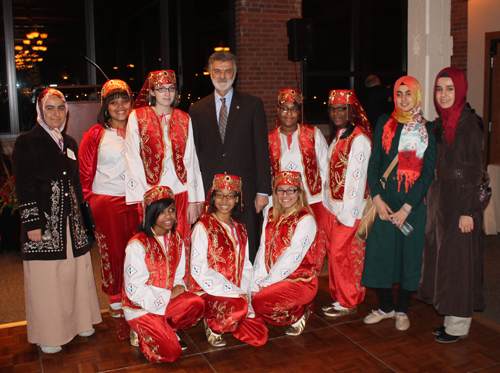 Turkish American Society dancers and Mayor Frank Jackson