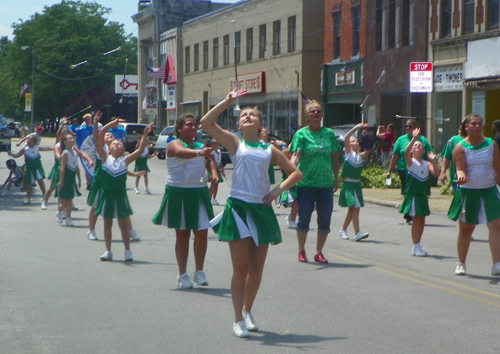 Baton Twirlers at  Ashtabula Parade