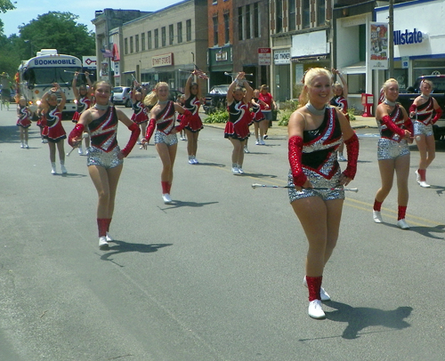 Baton Twirlers at  Ashtabula Parade