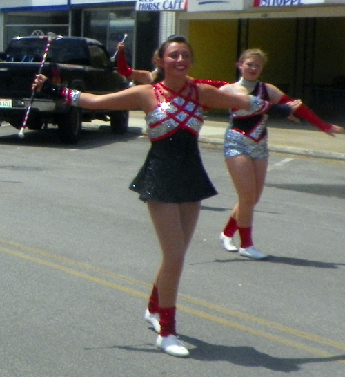 Baton Twirlers at  Ashtabula Parade