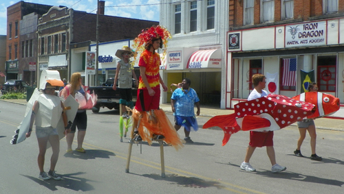 Creatures at  Ashtabula Parade