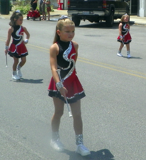 Baton Twirlers at  Ashtabula Parade