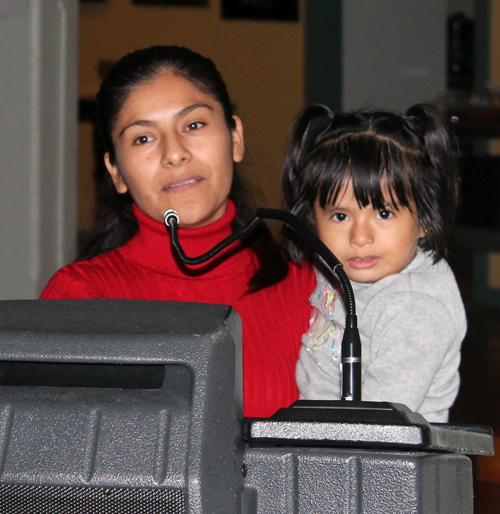 young mother Beatrice and daughter