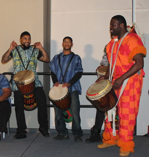 Golden Ciphers perform West African drumming from Guinea 