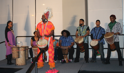 Golden Ciphers perform West African drumming from Guinea 
