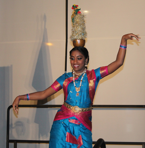 Mahima Venkatesh performs a traditional South Indian Karagattam Dance