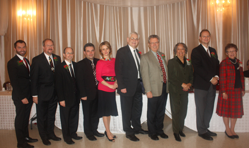 Freedom Award honorees and Judge Ralph Perk Jr.