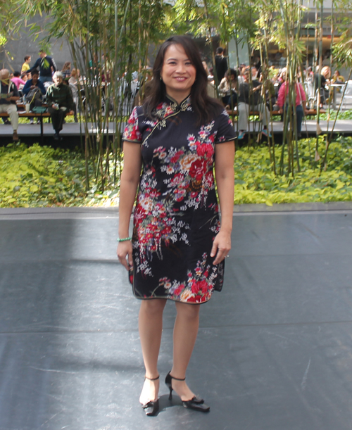 Flora Mark in Chinese Cheongsam