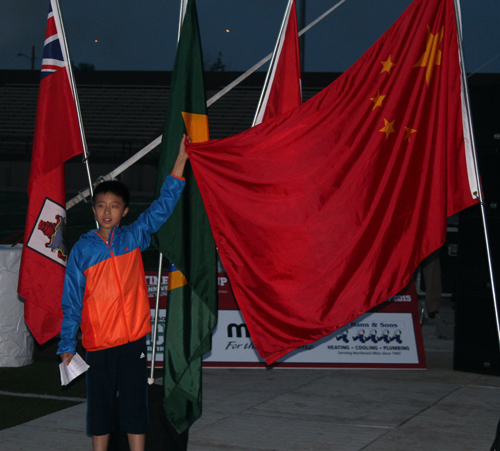 Young athletes from China at Continental Cup