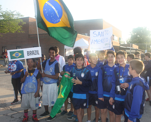 Young athletes from Brazil Posing at the 2015 Continental Cup