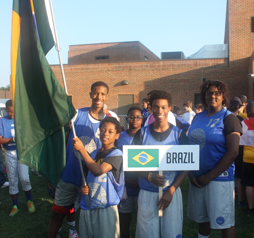Young athletes from Brazil Posing at the 2015 Continental Cup