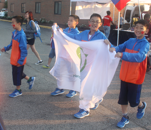 Young athletes from China at Continental Cup