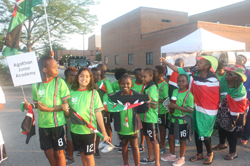 Young athletes from Kenya at Continental Cup