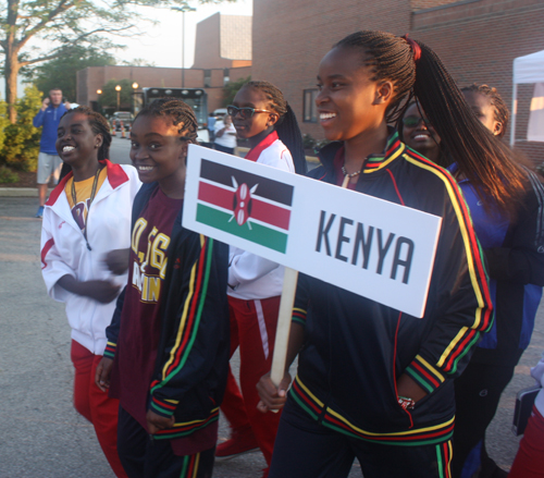 Young athletes from Kenya at Continental Cup