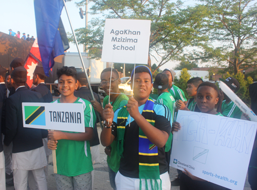 Young athletes from Tanzania at Continental Cup