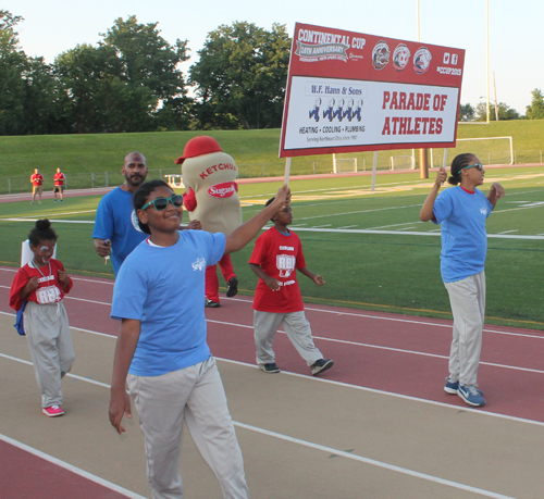 Parade of Athletes at the opening ceremony of the 2015 Continental Cup in Cleveland Ohio