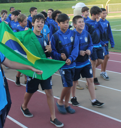 Parade of Athletes at the opening ceremony of the 2015 Continental Cup in Cleveland Ohio