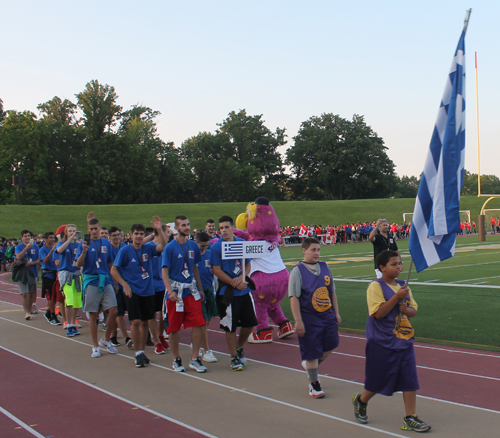 Parade of Athletes at the opening ceremony of the 2015 Continental Cup in Cleveland Ohio