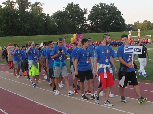 Parade of Athletes at the opening ceremony of the 2015 Continental Cup in Cleveland Ohio