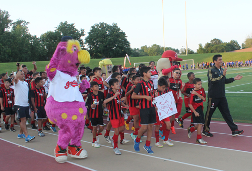 Parade of Athletes at the opening ceremony of the 2015 Continental Cup in Cleveland Ohio