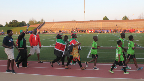 Parade of Athletes at the opening ceremony of the 2015 Continental Cup in Cleveland Ohio