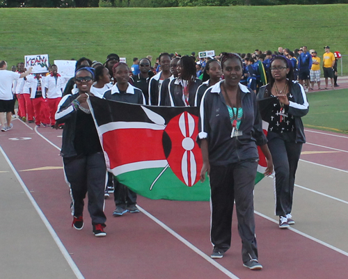 Parade of Athletes at the opening ceremony of the 2015 Continental Cup in Cleveland Ohio