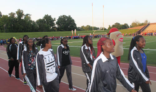 Parade of Athletes at the opening ceremony of the 2015 Continental Cup in Cleveland Ohio