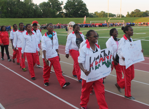 Parade of Athletes at the opening ceremony of the 2015 Continental Cup in Cleveland Ohio