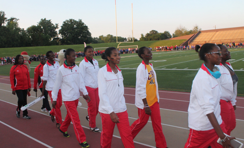 Parade of Athletes at the opening ceremony of the 2015 Continental Cup in Cleveland Ohio