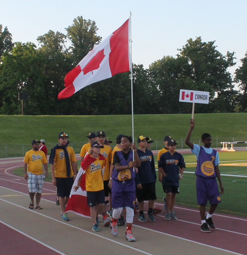 Parade of Athletes at the opening ceremony of the 2015 Continental Cup in Cleveland Ohio