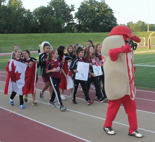 Parade of Athletes at the opening ceremony of the 2015 Continental Cup in Cleveland Ohio