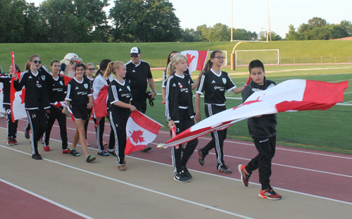 Parade of Athletes at the opening ceremony of the 2015 Continental Cup in Cleveland Ohio