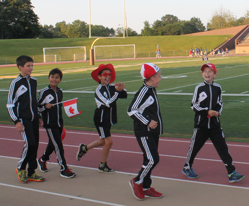 Parade of Athletes at the opening ceremony of the 2015 Continental Cup in Cleveland Ohio